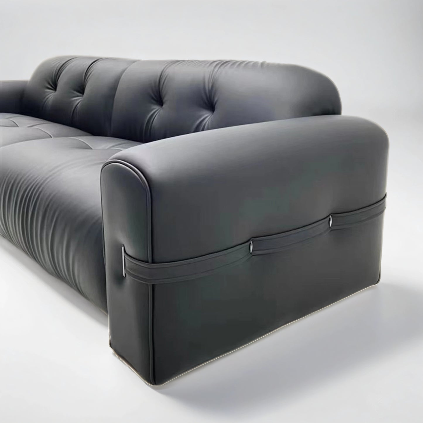 Italian-style light luxury genuine leather sofa