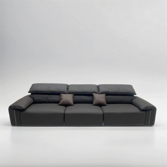 Very simple modern small apartment light luxury straight row sofa